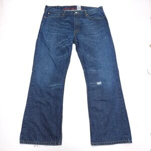 LEVIS 527 Jeans Men's 38x30 Limited Edition Lowrise Bootcut Distressed Irregular